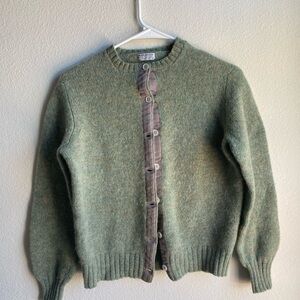 Brooks Brothers Olive Cardigan Sweater